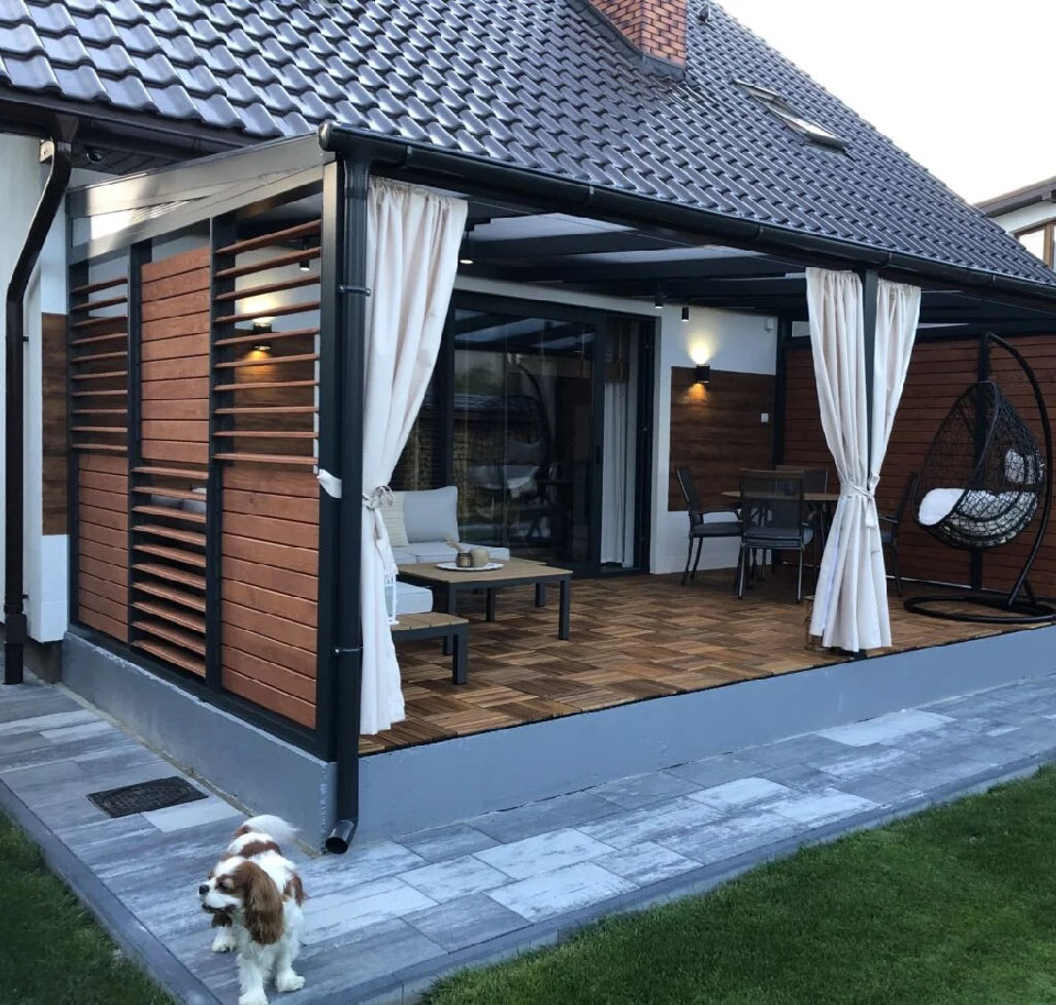 Închideri terase cu riflaje mobile